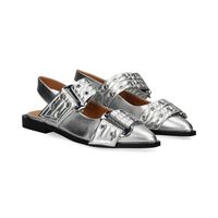 steve madden zapatos planos mujer - plata talla 38