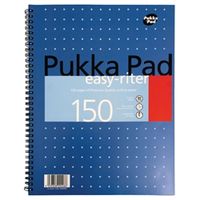 pukka pad ruled metallic wirebound easy-riter notepad a4 white 3 pk