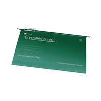 rexel crystalfile classic suspension file a4 green pack 50 - 78045