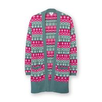 kite parley longline knit cardigan - flower jacquard