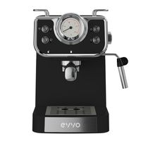 evoo intensa retro cafetera espresso 15 bares negra