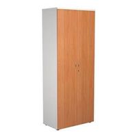 2000 wooden cupboard 450mm deep white carcass beech doors