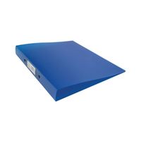 q-connect 2 ring binder frosted a4 blue ref kf02483