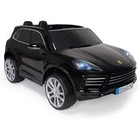 injusa coche electrico porsche cayenne s con licencia 12v negro