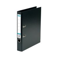 elba 50mm lever arch file plastic a4 black 1451-10