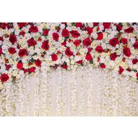 romantico boda telones de fondo de fotografia de pared de rosa roja fondo de foto floral