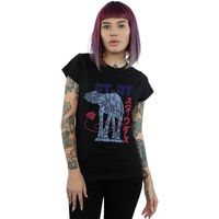 disney camiseta manga larga at-at para mujer