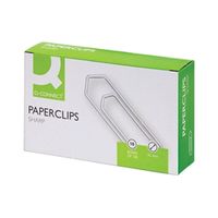 q-connect paperclips no tear 32mm pack of  10 x 100 ref kf01312q