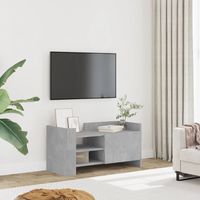 vidaxl mueble de tv madera ingenieria gris hormigon 80x35x40 cm