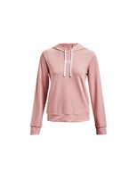 sudadera under armour rival terry mujer pink