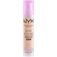 nyx professional make up base de maquillaje bare with me concealer serum 03-vainilla para mujer