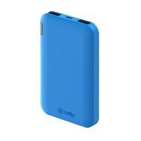 celly powerbank 5000mah 5a 24v 2x usb azul