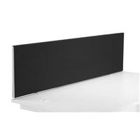 1800 straight upholstered desktop screen - black - dms1800sbk