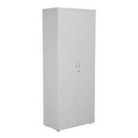 mezzo cupboard 2000 4 shelf lockable -white 4 shelf -wds2045cpwh