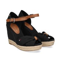 tommy hilfiger alpargatas mujer - negro talla 37