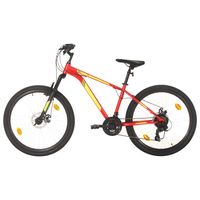 vidaxl bicicleta montana 21 velocidades 275 pulgadas rueda 38 cm rojo