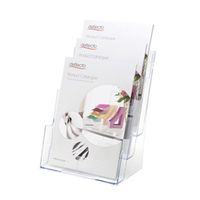 literature display holder multi tier for wall or desktop 3 x a4