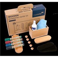 legamaster wooden whiteboard accessory set 17-piece