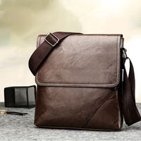 bolso de hombro de moda para hombre bolso bandolera vintage con correa ajustable