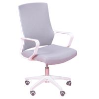 silla de escritorio ergonomica con ruedas gris claro