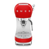 cafetera express - smeg ecf02rdeu rojo