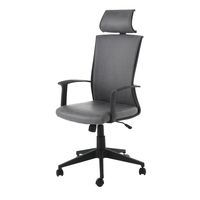 silla de oficina en polipiel gris cm h121131xl61xp61