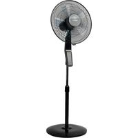 thomson ventilador de pie con mando 60w negro