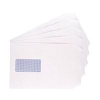 q-connect c5 envelopes window pocket selfseal white pk500- kf71463