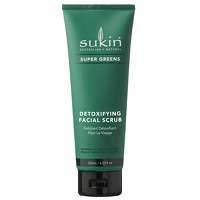 sukin super greens detoxifying facial scrub 125ml