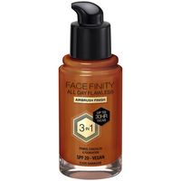 max factor base de maquillaje facefinity all day flawless 3 in 1 foundation c105-ganache para mujer