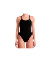 banador de natacion nike cutout one piece mujer negro