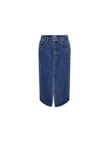 falda only bianca midi rea medium blue denim mujer