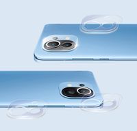 bakeey 2pcs para xiaomi mi 11 camara film hd clear ultra-thin anti-scratch soft vidrio templado telefono lente protector