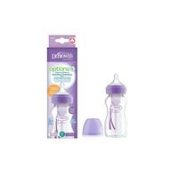 dr browns options biberon anticolico boca ancha 270ml morado