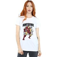 marvel camiseta manga larga awesome para mujer