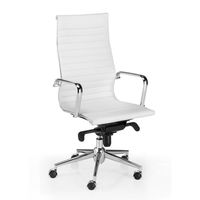 euromof londres sillon de oficina con respaldo alto blanco