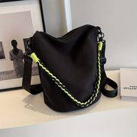 bolso de hombro de moda de color solido bolso de mano casual y bolso de mujer