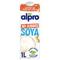 alpro soya milk - unsweetened - 1l