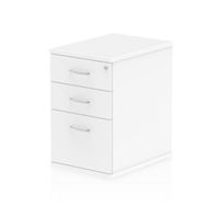 impulse 600 desk high pedestal 3 drawer white - i000189