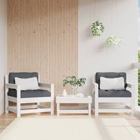 vidaxl sillones de jardin 2 unidades madera maciza pino blanco