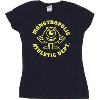 disney camiseta manga larga monsters university monstropolis para mujer