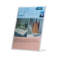 q-connect slanted sign holder l-shape a5 side loading kf04178