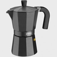 monix- cafetera vitro noir de aluminio italiana de 1 a 12 tazas de cafe apta para cocina de gas