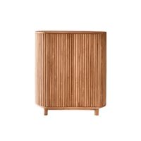 mueble bar de madera de teca maciza de 90 cm