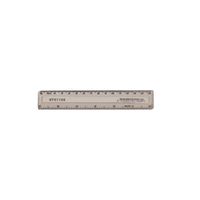 q-connect acrylic shatter resistant ruler 15cm clear pack - kf01106q