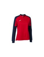 sudadera joma eco championship mujer rojo marino