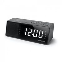 muse m172bt radio despertador bluetooth negro