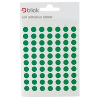 blick coloured labels in bags round 8mm dia 490 per bag - rs002659