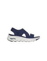 zapatillas skechers arch fit mujer navy knit