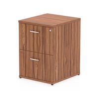 impulse filing cabinet 2 drawer walnut - i000132